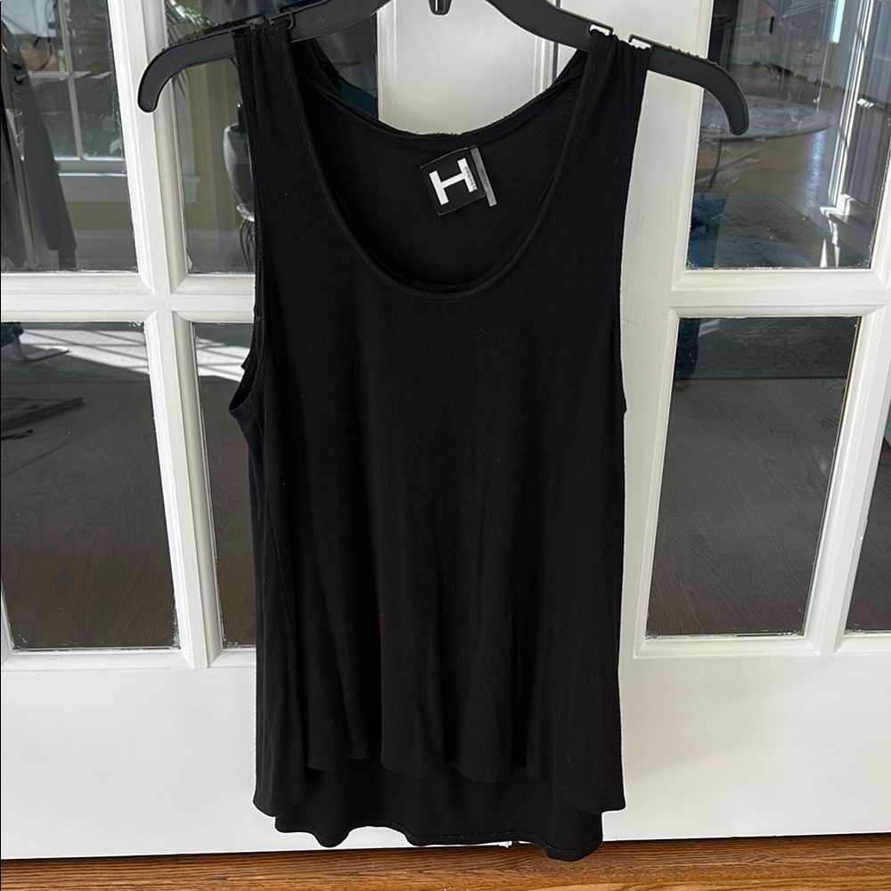 H by Halston Black Relaxed Tank Top🌿